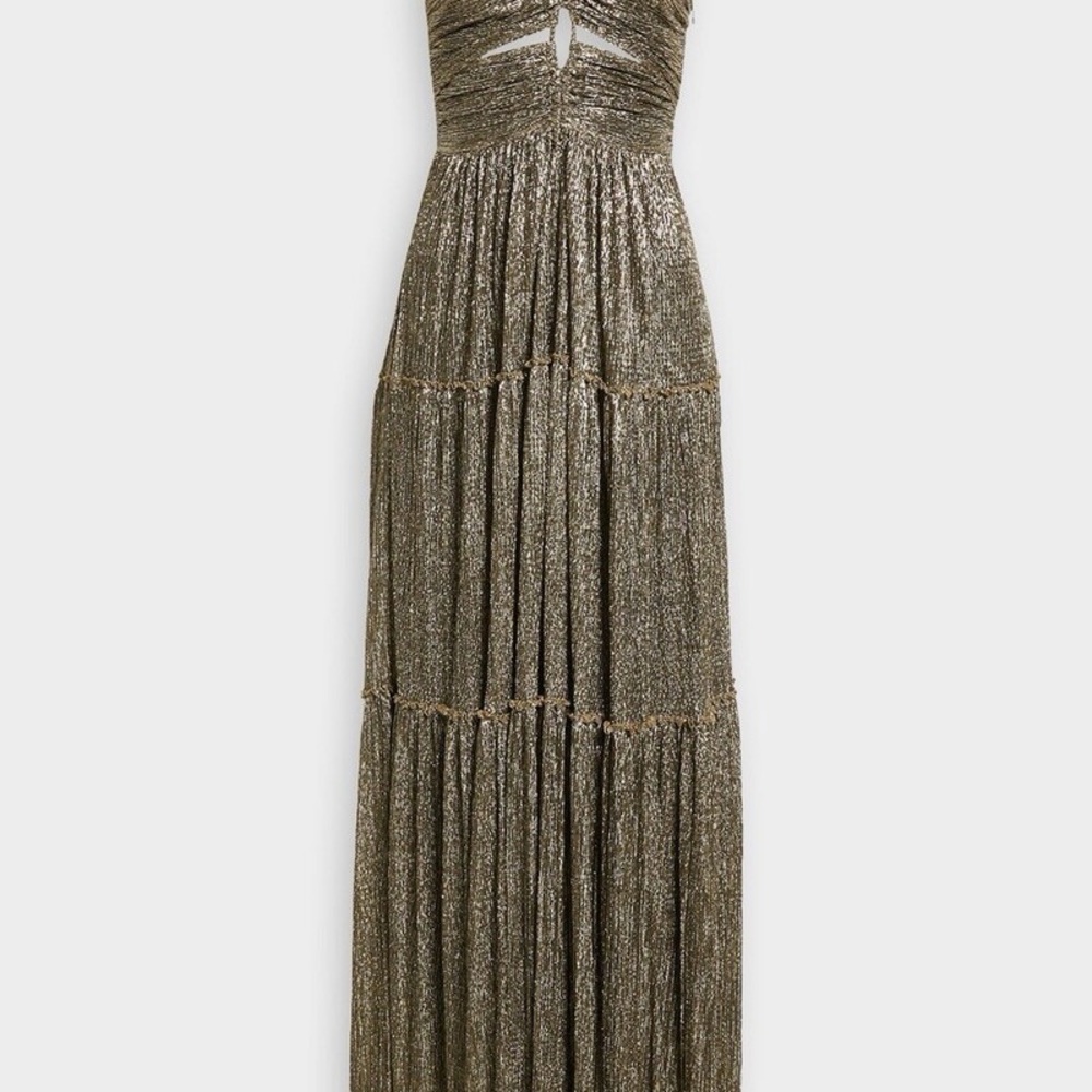 A.L.C. Metallic Gold Maxi Dress